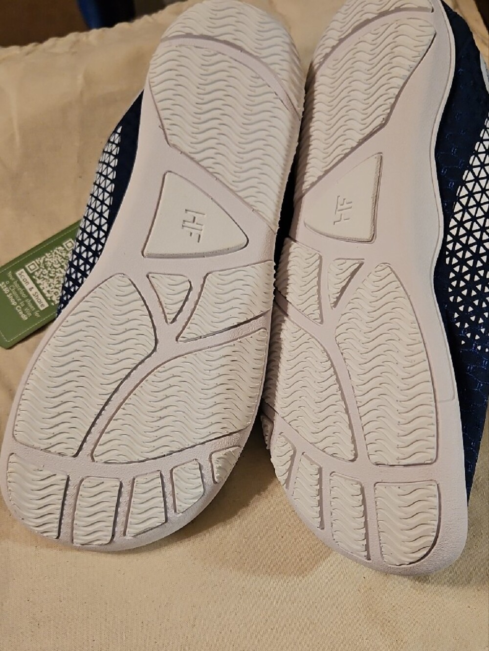 Hike Women's Navy Athletic Walking Shoes - Picture 4 of 5